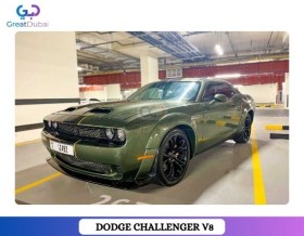Rent Dodge Challenger V6 2019 in Dubai - Best Deals