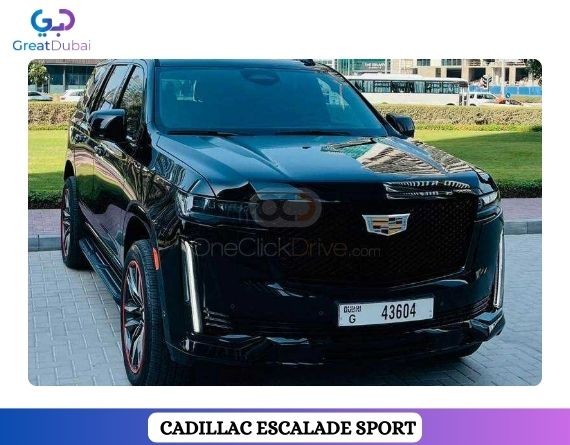 RENT CADILLAC ESCALADE PLATINUM SPORT 2021 IN DUBAI-image