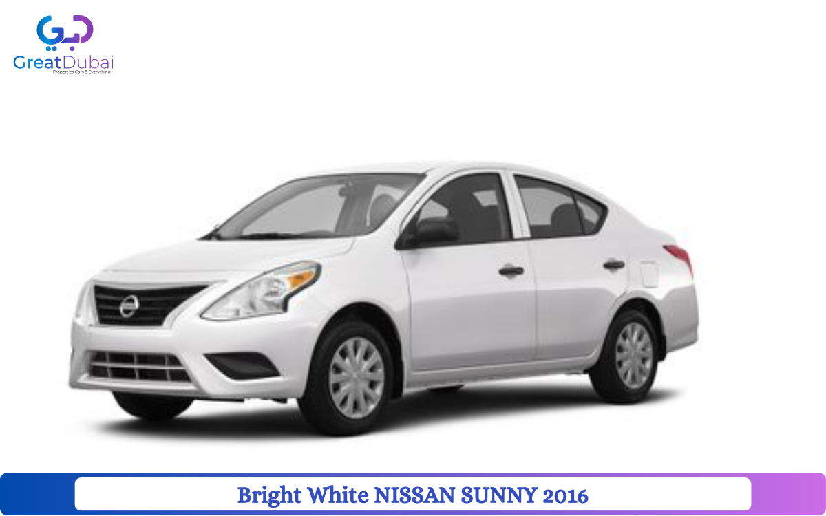 Bright White NISSAN SUNNY 2016 Rent in Dubai-pic_1