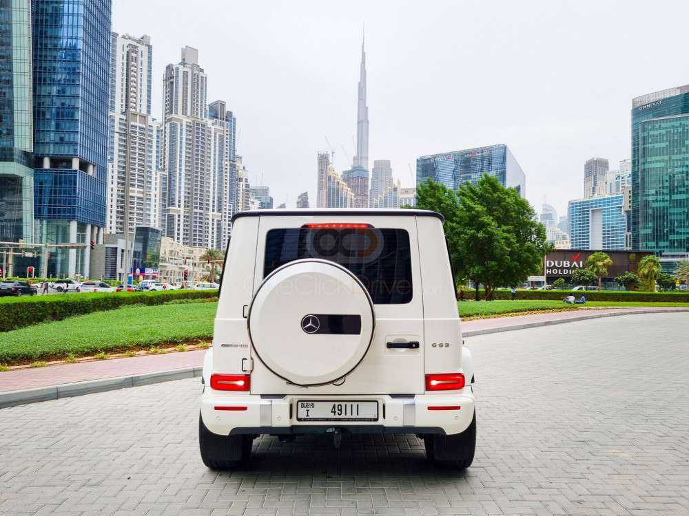 Rent Pearl White Mercedes Benz AMG G63 2019 in Dubai-pic_6